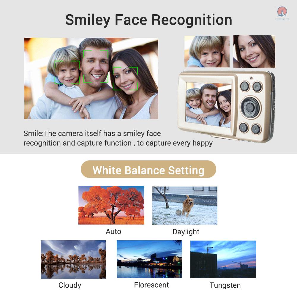 Máy quay phim kỹ thuật số ECOG HD 1080P 16MP 4X màn hình 1.77 Inch cho bé
 | BigBuy360 - bigbuy360.vn