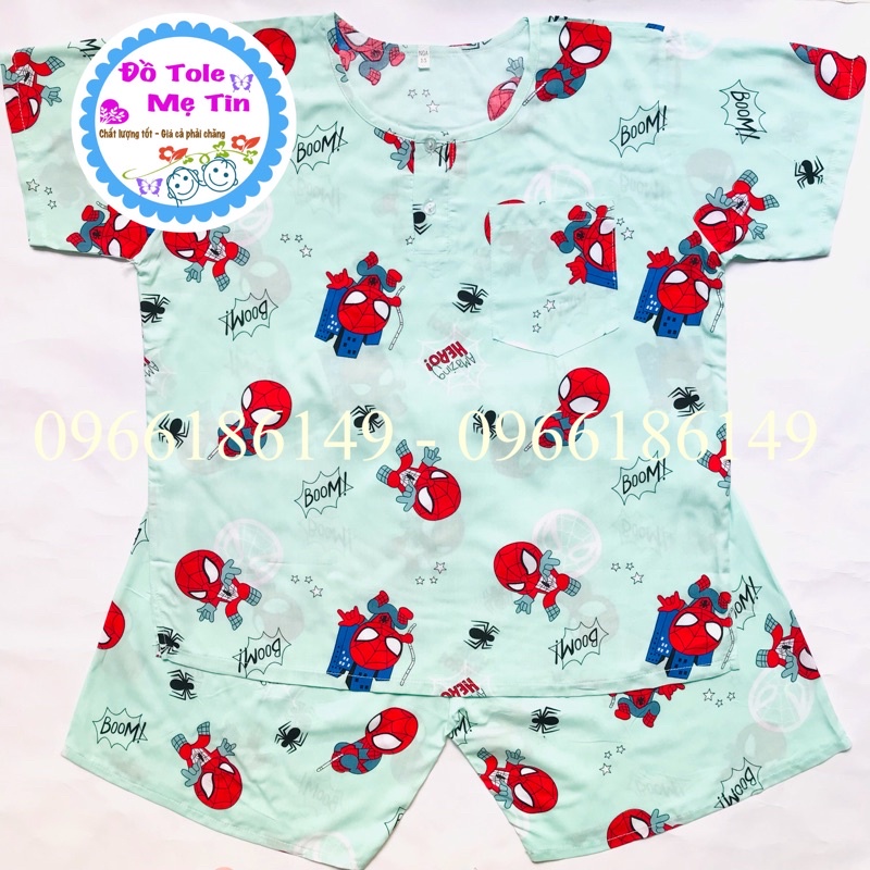 Đồ tôn size 16(41-43kg) cho bé trai kiểu tay ngắn quần đùi