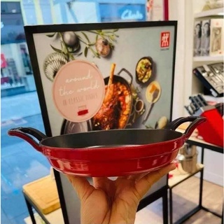 🇩🇪chảo staub đỏ cherry tròn 16cm