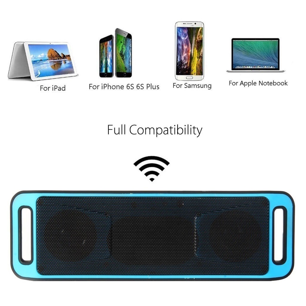 Loa Bluetooth f2.0 âm thanh siêu trầm tích hợp đài FM kèm dây cáp