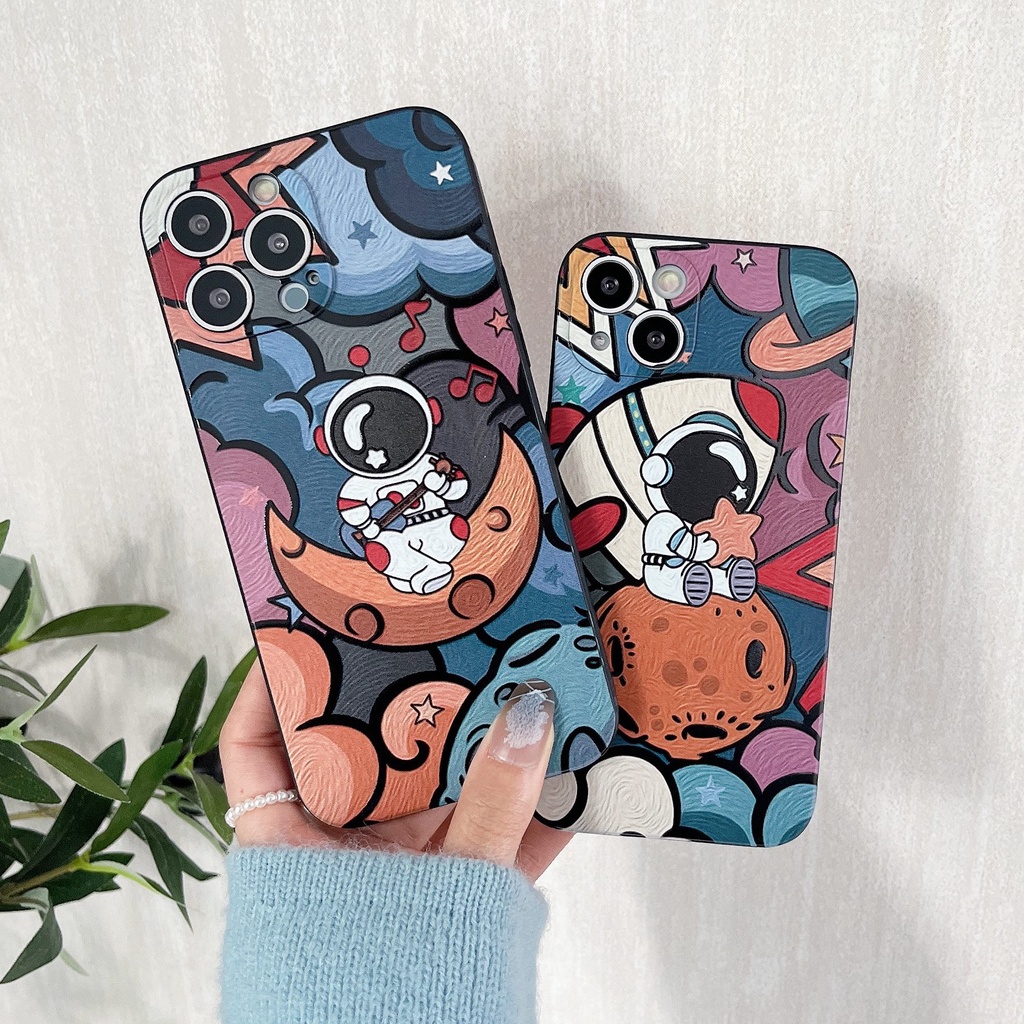 Ốp Điện Thoại Silicon Mềm Hình nasa Cho iPhone 6 6s 7 8 plus x xs max xr 11 12 13 pro max 2022