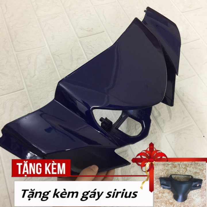 Bộ ốp đầu + gáy đen xe SIRIUS đời 2005 đến 2018 - Ốp đầu trước và sau cho xe Sirius - SPG-CBSi