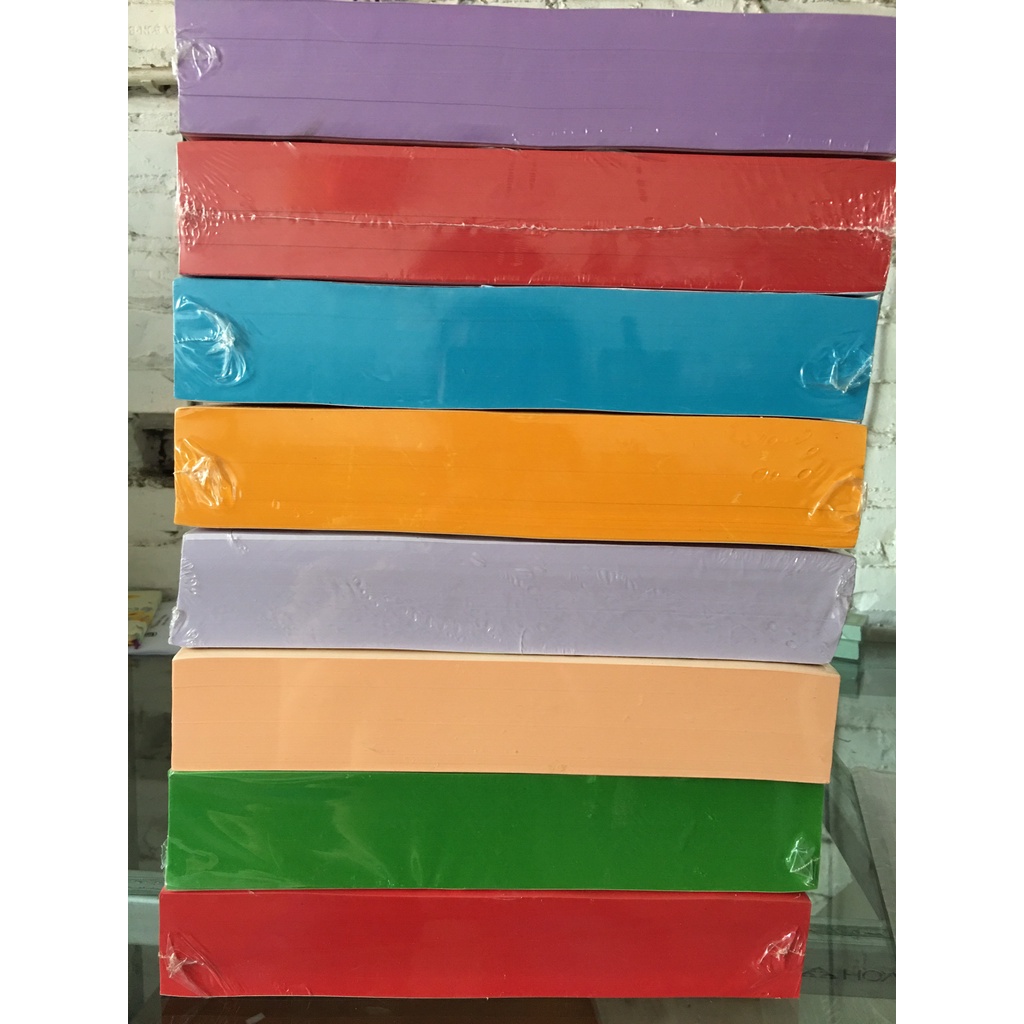Giấy photo màu a4 - 500 tờ định lượng 80gsm hàng nhập (mỗi tập gồm 10 màu)