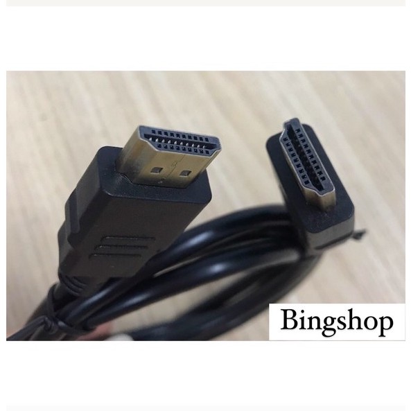 Dây Cáp HDMI 1m Tròn Đen - Dây cáp kết nối cổng HDMI 2 đầu tốt chống nhiễu xịn chất luong cao