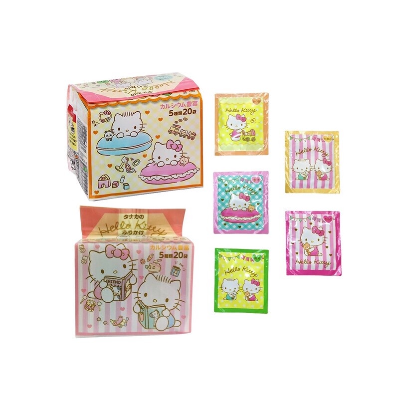 Gia Vị Thập Cẩm Rắc Cơm, Cháo. Súp, Rau Hello Kitty Nhật Bản Cho Bé (Túi 20 Gói)