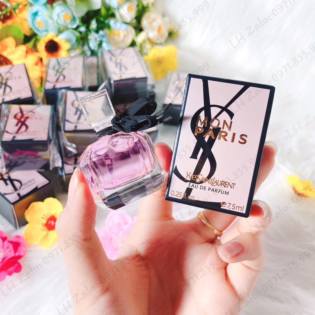 [ Mini Size ] Nước Hoa Nữ YSL Mon Paris, YSL Libre 7,5ml, Black Opium, Nước Hoa Mini Nữ hàng chính hãng full box