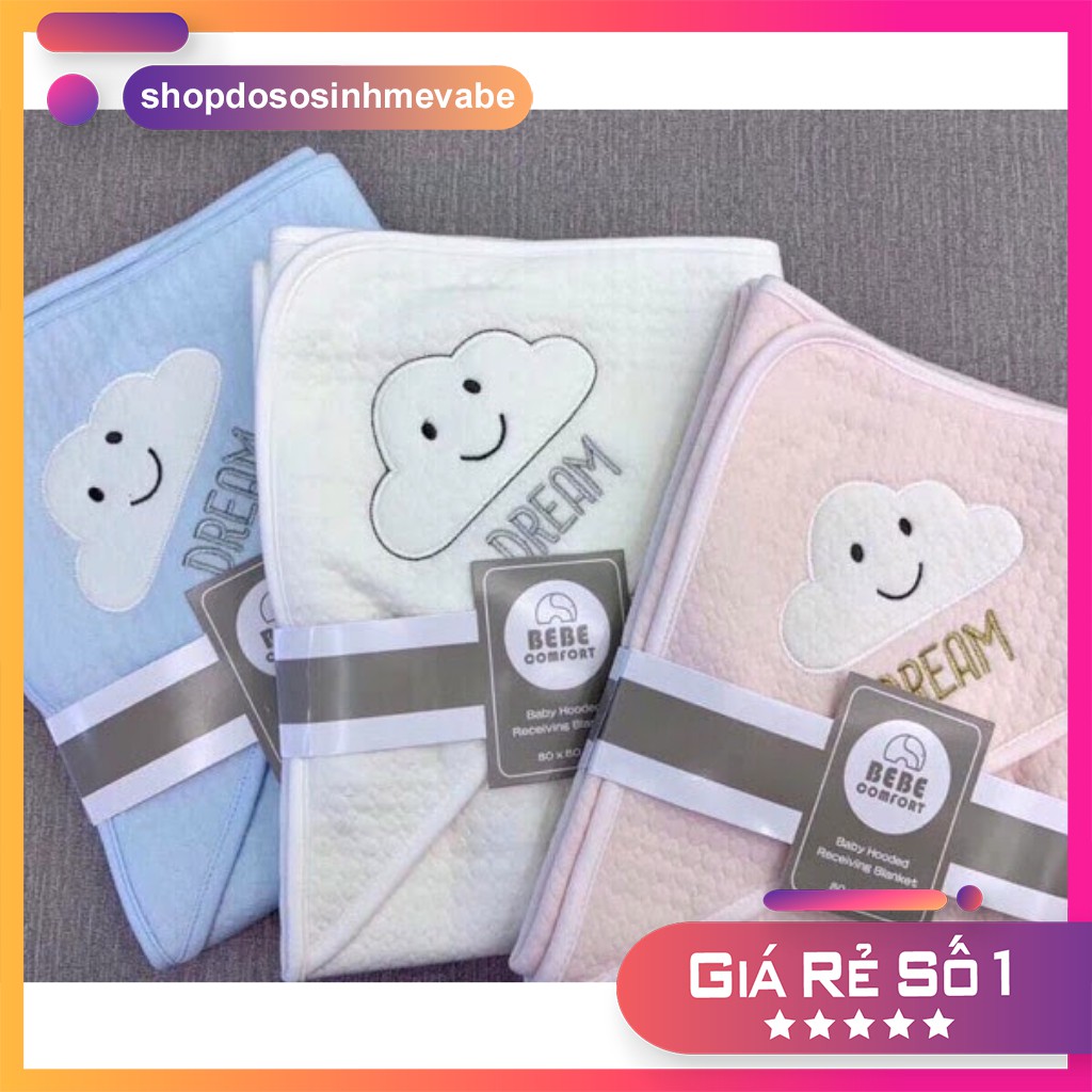 Khăn choàng Ủ bé sơ sinh / Chăn bế quấn bé chất liệu bông cotton BEBE