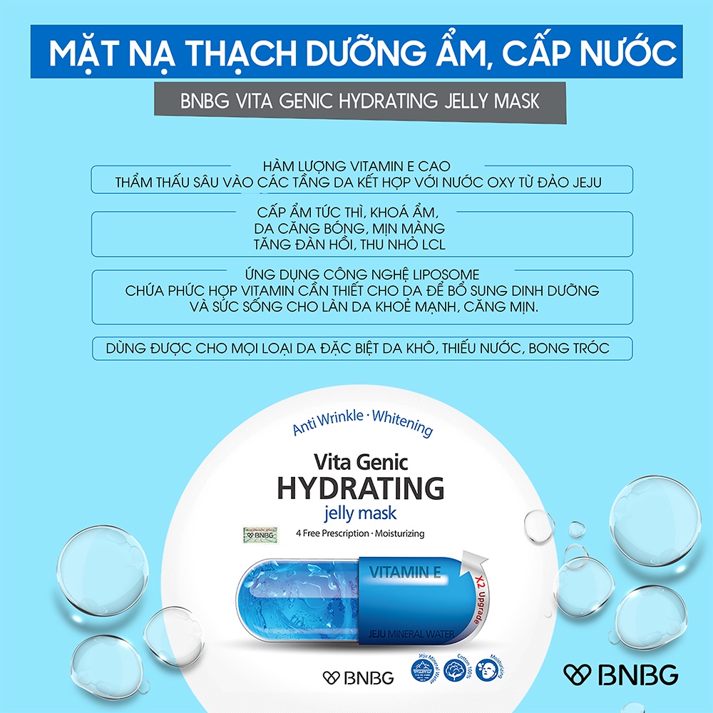 Mặt Nạ BNBG Vita Mask phục hồi, cấp ẩm, nuôi dưỡng da toàn diện 30ml Hàn Quốc Shoptido