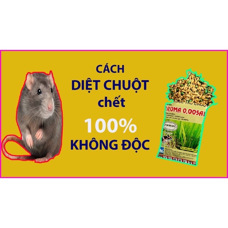 Thuốc diệt chuột trộn sẵn thế hệ mới Broma 0,005 AB