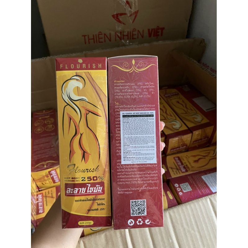 GEL Tan Mỡ FLOURISH HOT BODY MASSAGE GEL