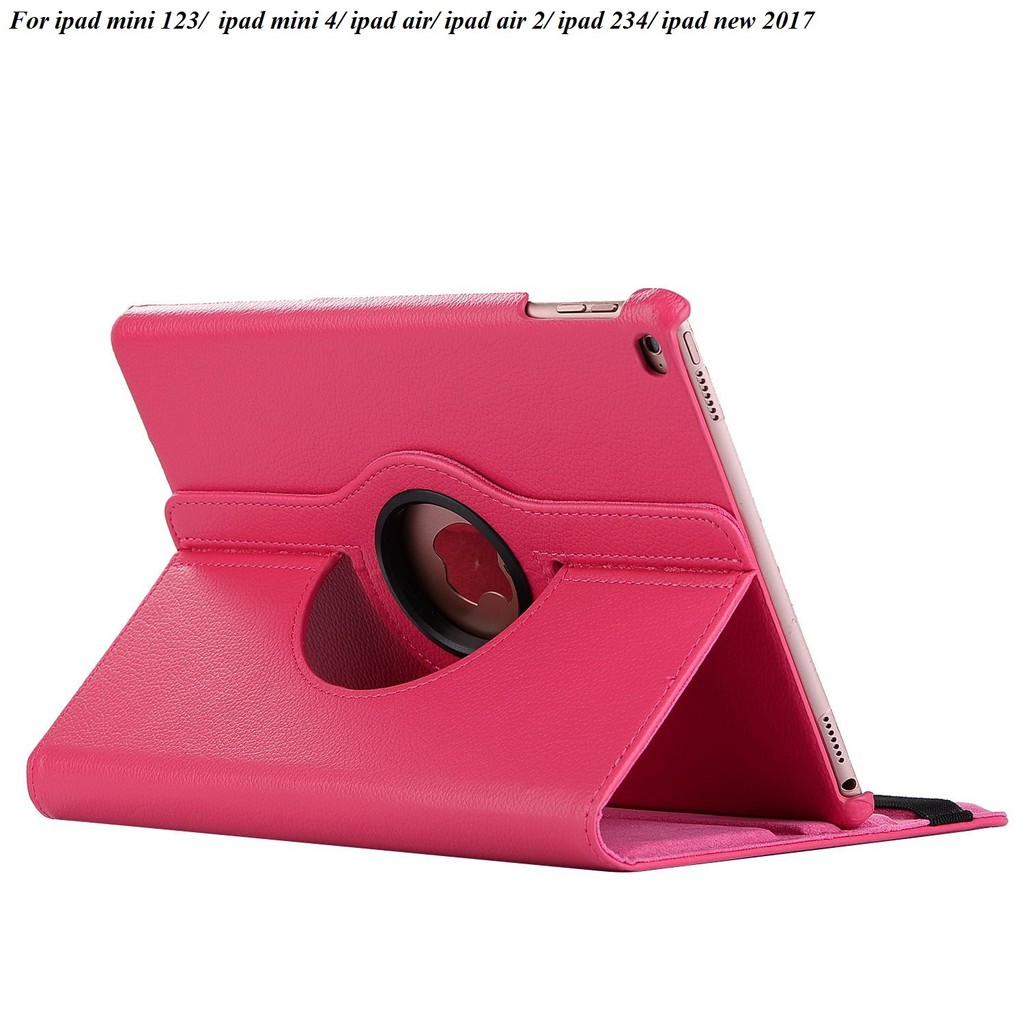 Bao da xoay 360 cho ipad mini 123/ipad mini 4/ipad air2/ipad 234/ipad air/ipad new2017 ---Tặng kèm bút cảm ứng | BigBuy360 - bigbuy360.vn