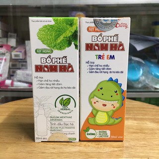 Xịt họng bổ phế nam hà ( có 2 loại )