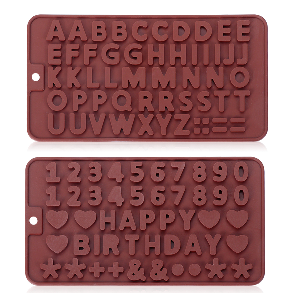 CONOPERY Khuôn Làm Sô Cô La Hình Chữ Cái
