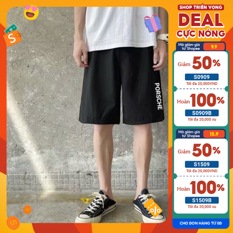 Quần short nam thể thao mặc nhà có size đại đến 100kg