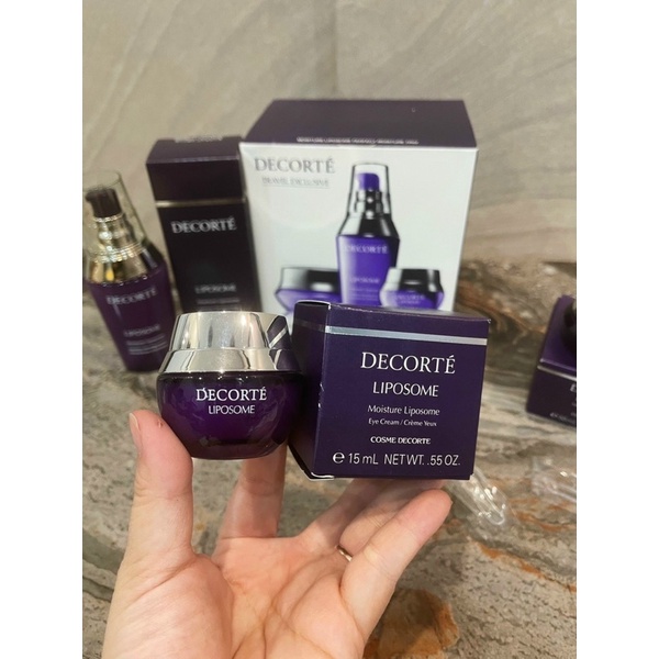 Set Bộ Dưỡng Da Decorte Moisture Lipposome Perfect Moiture Trio Nhật Bản 3 món Full size
