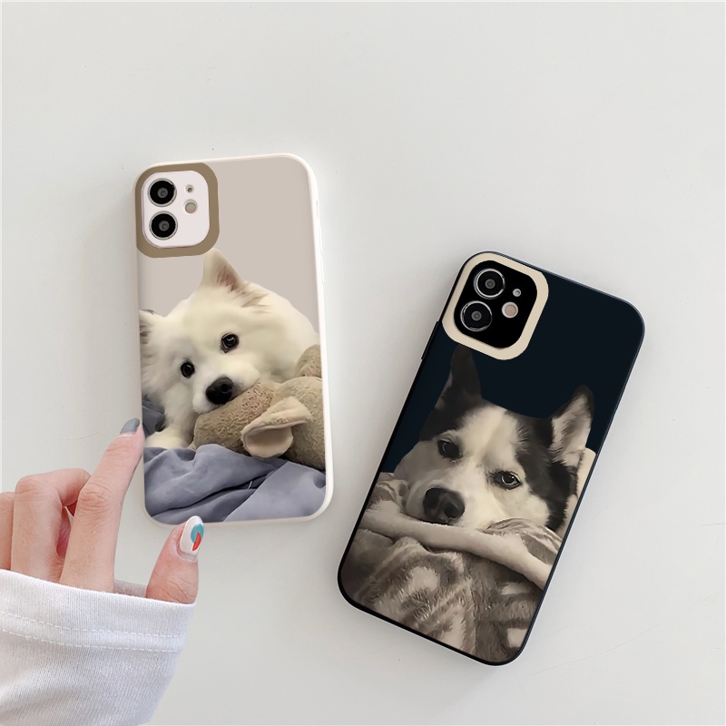 Ốp điện thoại viền vuông chống bẩn ngộ nghĩnh hài hước độc lạ ốp iPhone/X/XS/XSMAX/13/12/11Pro/Promax/6/7/8/se2020/6s