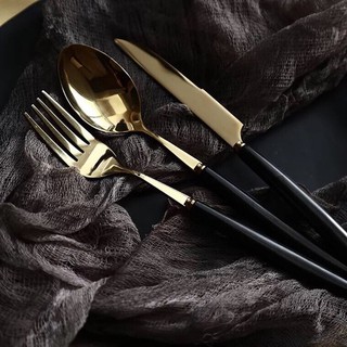 Set 3 món thìa dĩa golden cao cấp