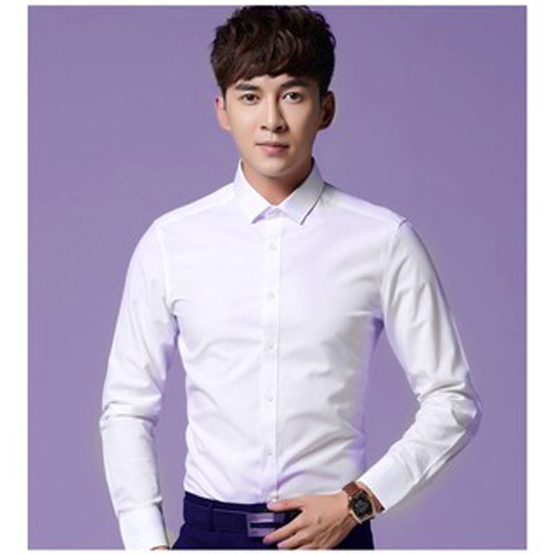 Áo Sơ Mi Nam Kiểu Dáng Dài Tay Thời Trang Công Sở Hàng Việt Nam Xuất Khẩu Chất Liệu Vải Mềm Mịn Như Lụa | BigBuy360 - bigbuy360.vn