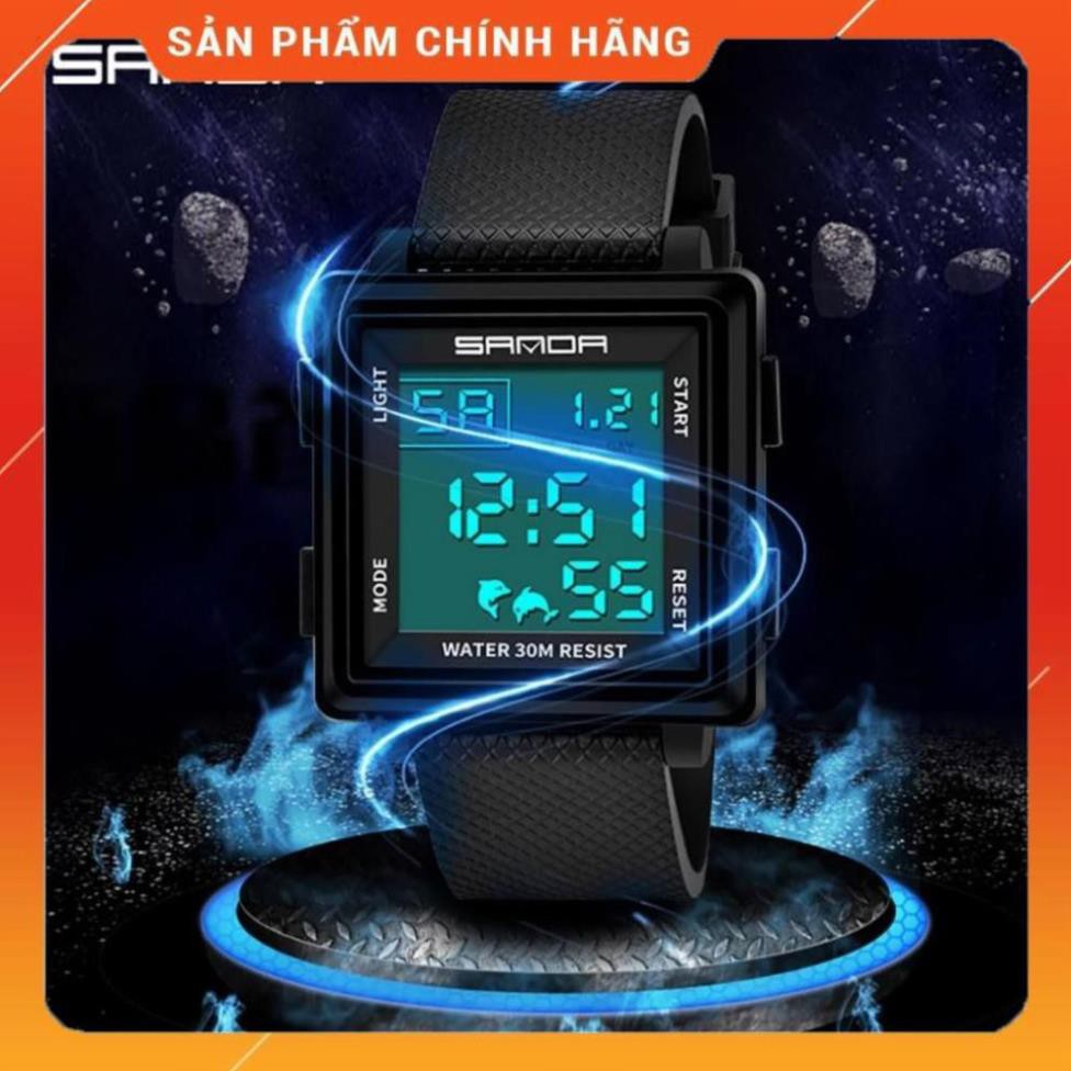 Hàng Cao Cấp -  Đồng hồ chính hãng SANDA 100% đếm thời gian cho nam có dây đeo resin kèm hộp - lỗi 1 đổi 1 | BigBuy360 - bigbuy360.vn
