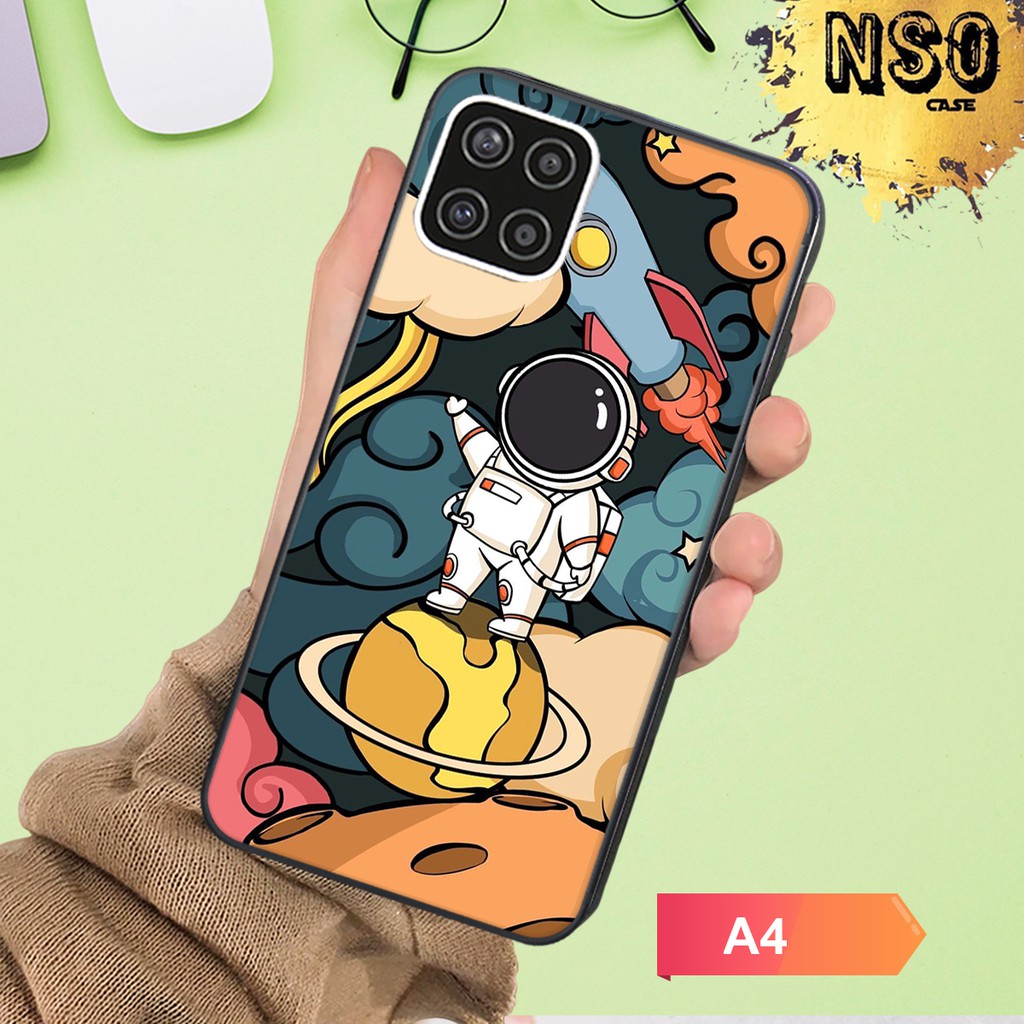 HÀNG HOT  Ốp SamSung A22 4G - Samsung A22 5G In Hình Phi Hành Gia Đẹp Ngộ Nghĩnh