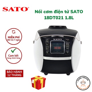 Nồi cơm điện tử sato 18dt021 1.8l - hàng chính hãng bh 12 tháng