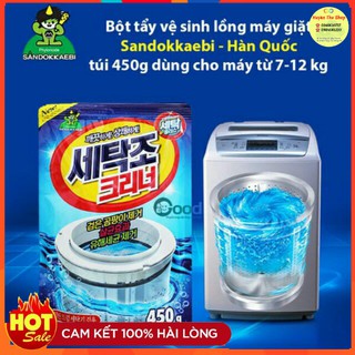 Bột tẩy vệ sinh lồng máy giặt gói 450g