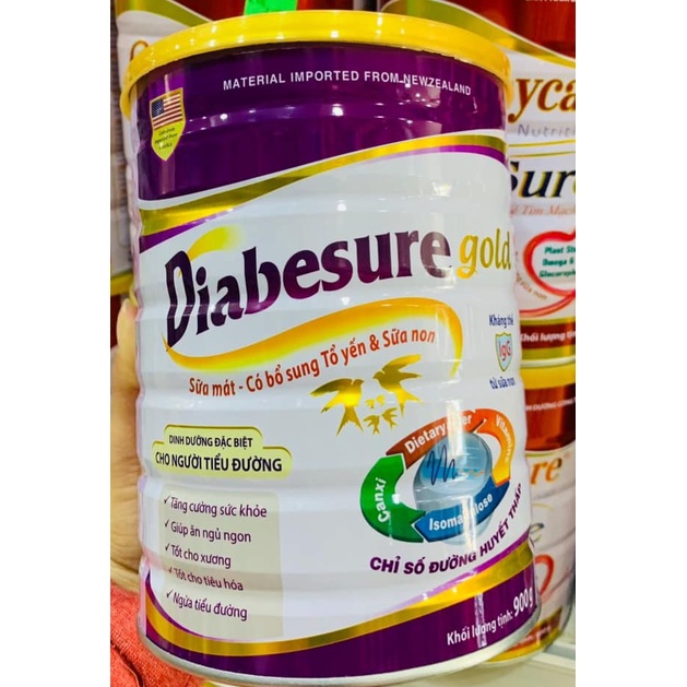 Sữa bột chuyên biệt cho người tiểu đường Diabesure Gold 900g