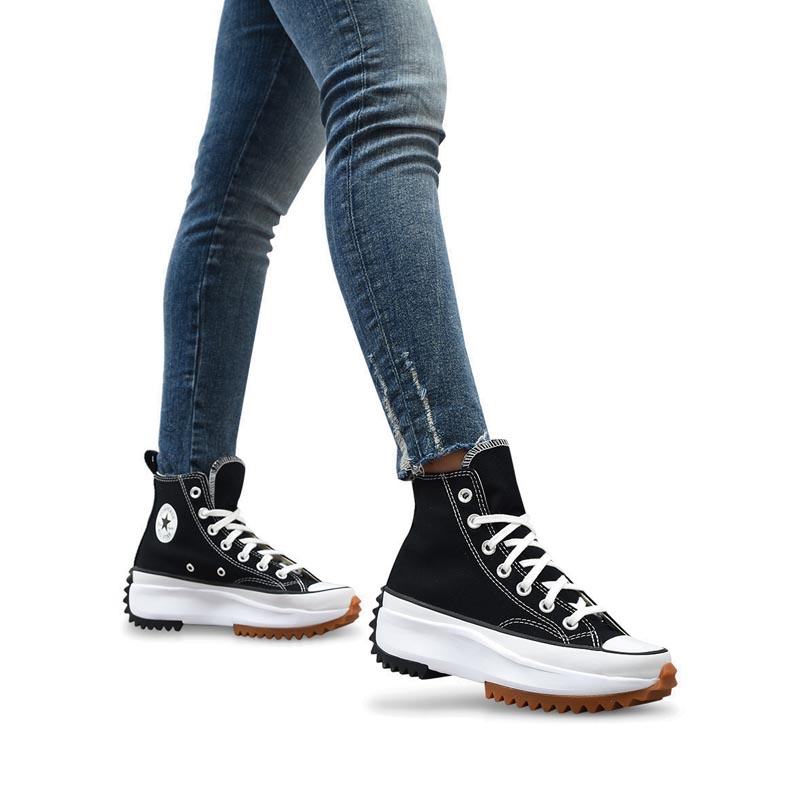 Giày Converse Run Star Hike Lugged Unisex Sneakers - Black/White/Gum
