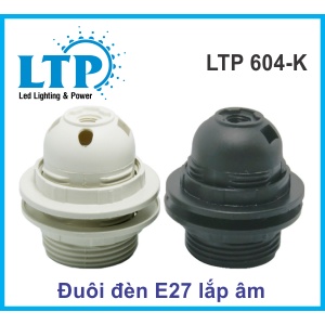 Đui đèn E27, E14, E40 bằng nhựa, sứ, thép trong nhà - chống nước - gắn tường dùng để trang trí hoặc lắp đèn nhà xưởng