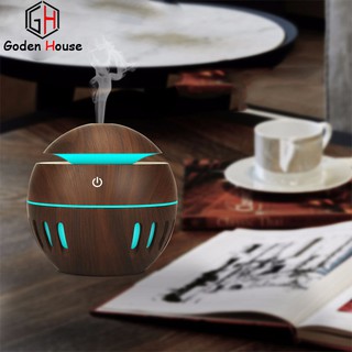 Máy khuếch tán tinh dầu tạo ẩm mini, máy phun sương có đèn led - Bảo hành 6 tháng.