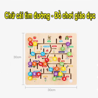 👑 HỌC GIỎI NGAY 👑 Bảng chữ cái tìm đường cao cấp  - Đồ chơi giáo dục thông minh trí tuệ cho bé trai gái 2 3 4 5 6 tuổi