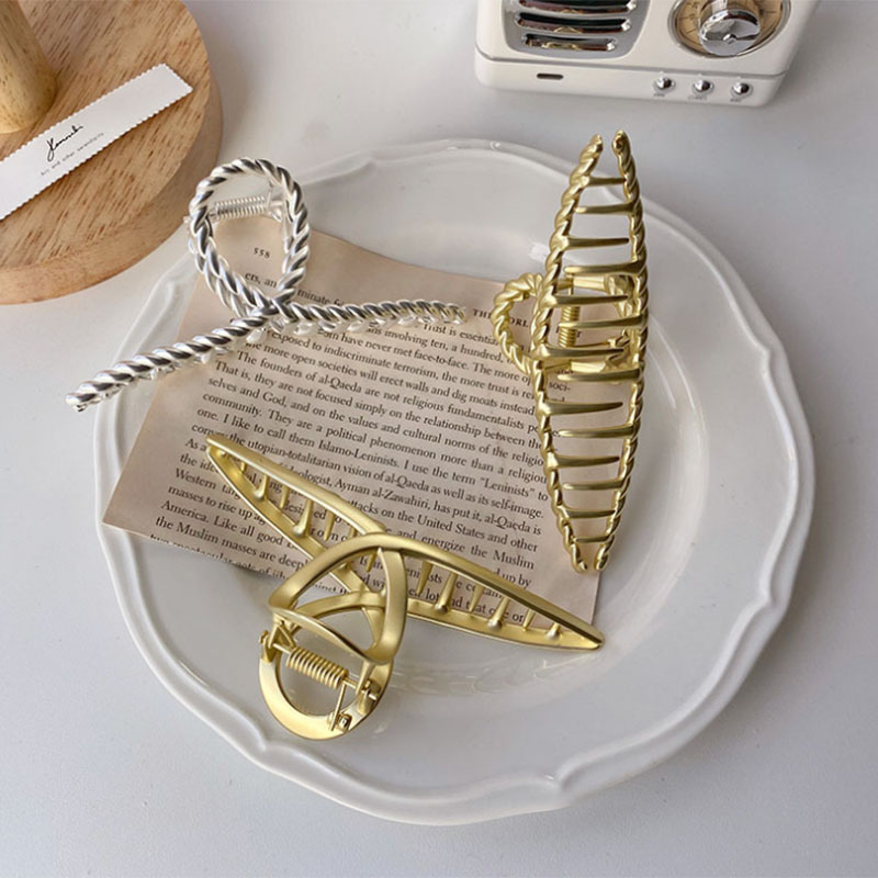 Kẹp Tóc Họa Tiết Hình Học Đơn Giản Thời Trang Cho Nữ (Hairclips)