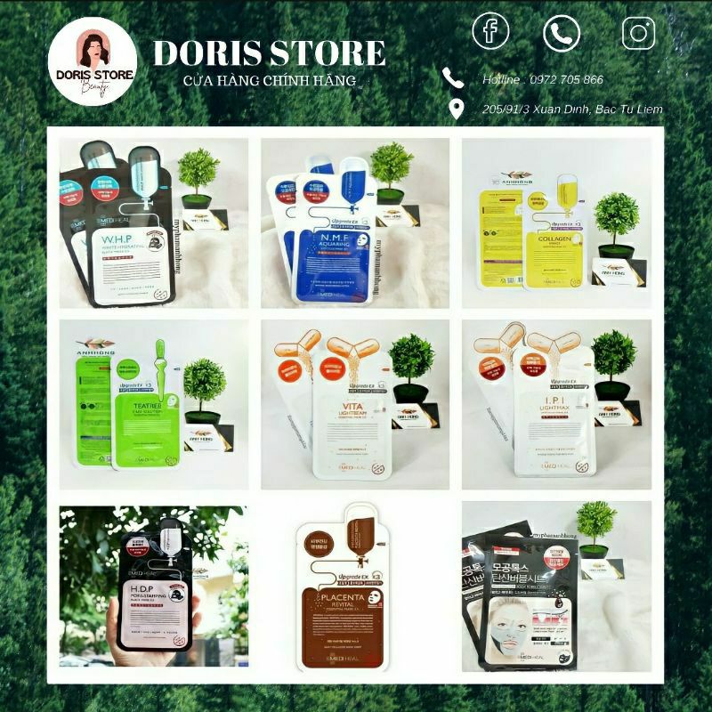 [1miếng ]Mặt nạ giấy Mediheal Hàn Quốc | Thế Giới Skin Care