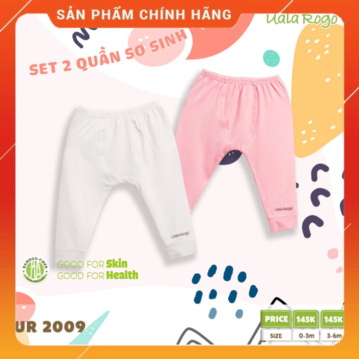 Set 2 quần dài sơ sinh Uala Rogo UR2009