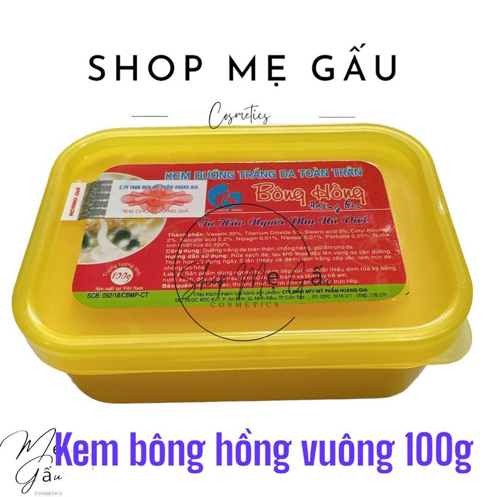 Lẻ 1 hũ kem bông hồng hoàng gia vuông 100g