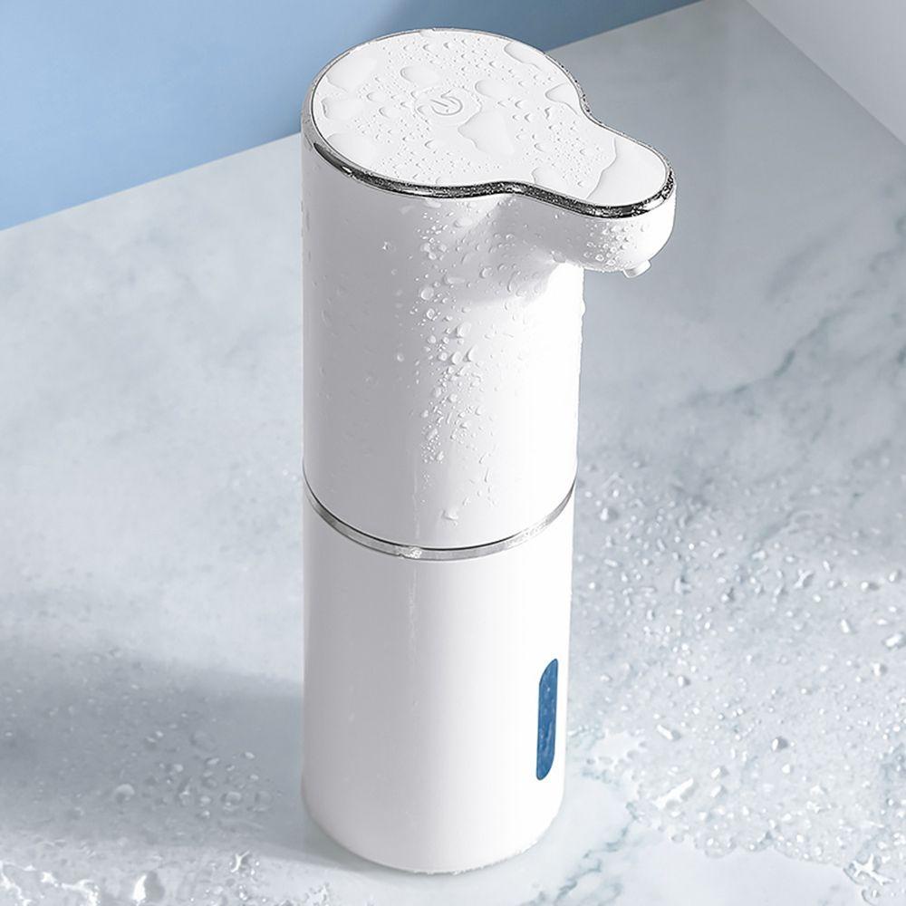 Bình Đựng Xà Phòng Rửa Tay Cảm Ứng Thông Minh Chống Nước Màu Trắng Sạc USB