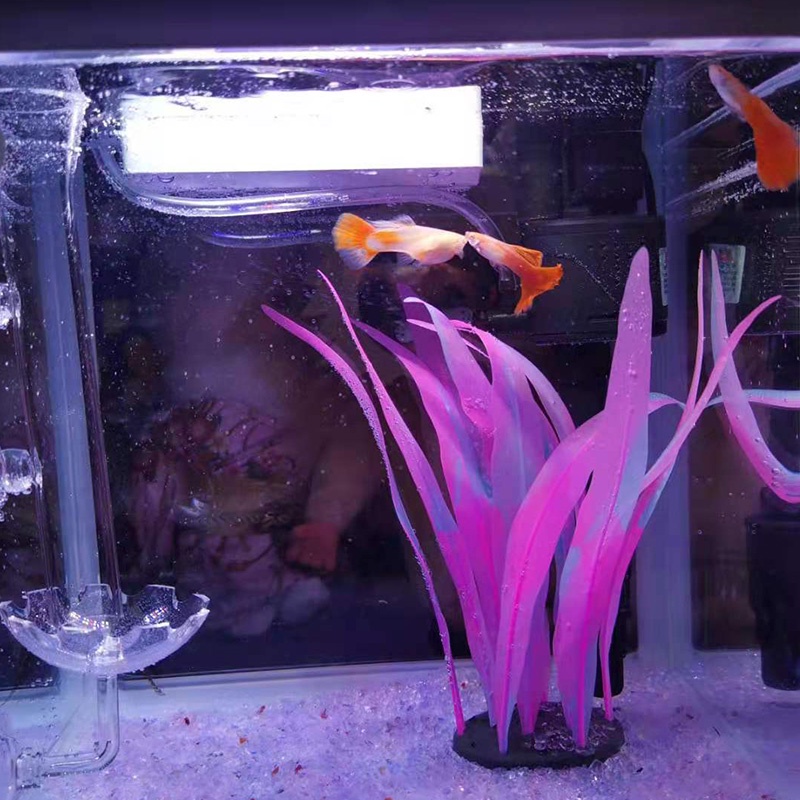 Cây Cỏ Nhân Tạo Bằng Silicone Dùng Trang Trí Bể Cá