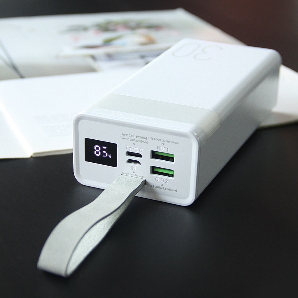 Pin sạc dự phòng 30000mAh 22.5W Remax RPP-320 - Sạc Nhanh PD 20W - Bảo Hành Chính Hãng 12 Tháng 1 Đổi 1