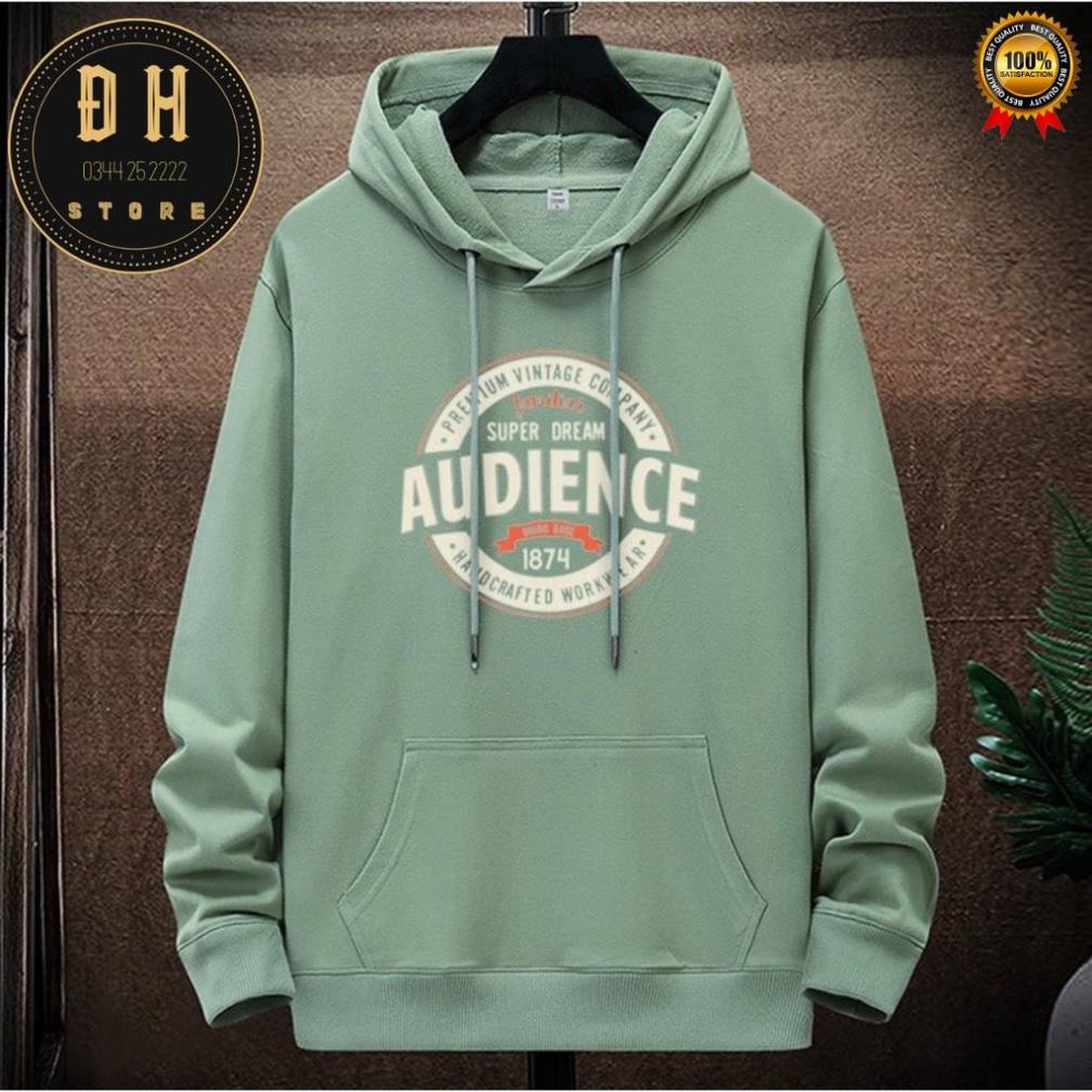 Áo Hoodie Nữ 2 Lớp Có Mũ In Chữ Audience Tay Dài Dáng Rộng Phong Cách Hàn Quốc Cá Tính . | BigBuy360 - bigbuy360.vn