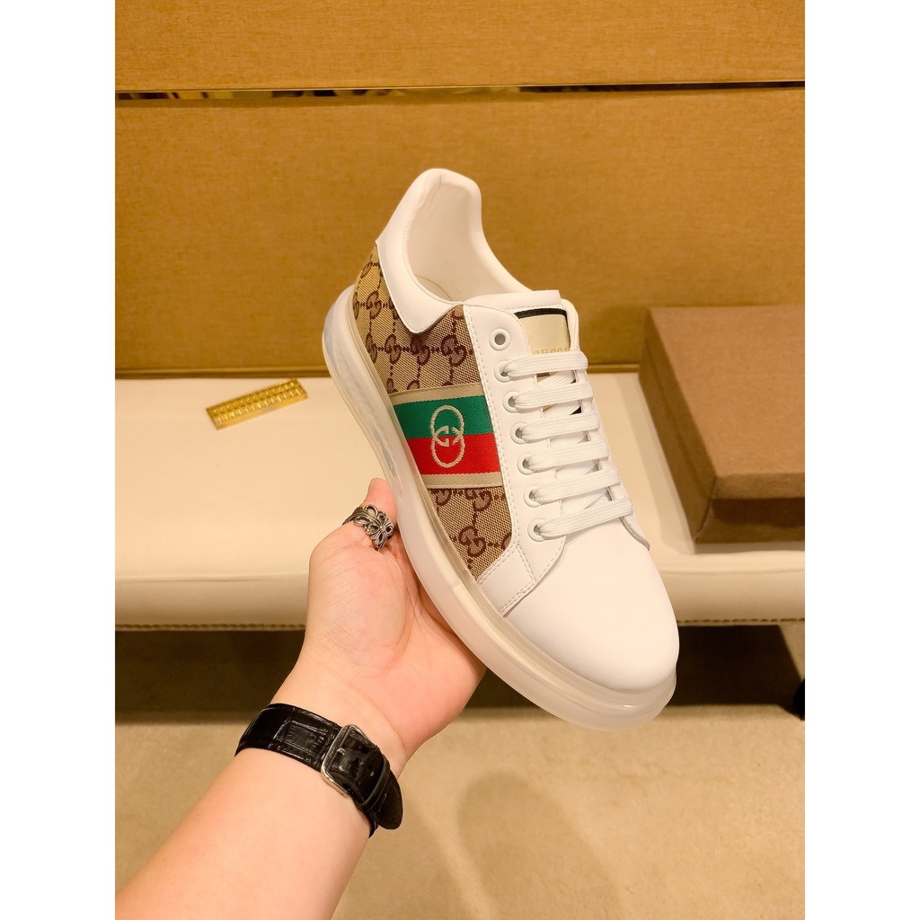 Giày sneakers nam da thật GUCCI GG GC họa tiết cổ điển mang đến phong cách mới