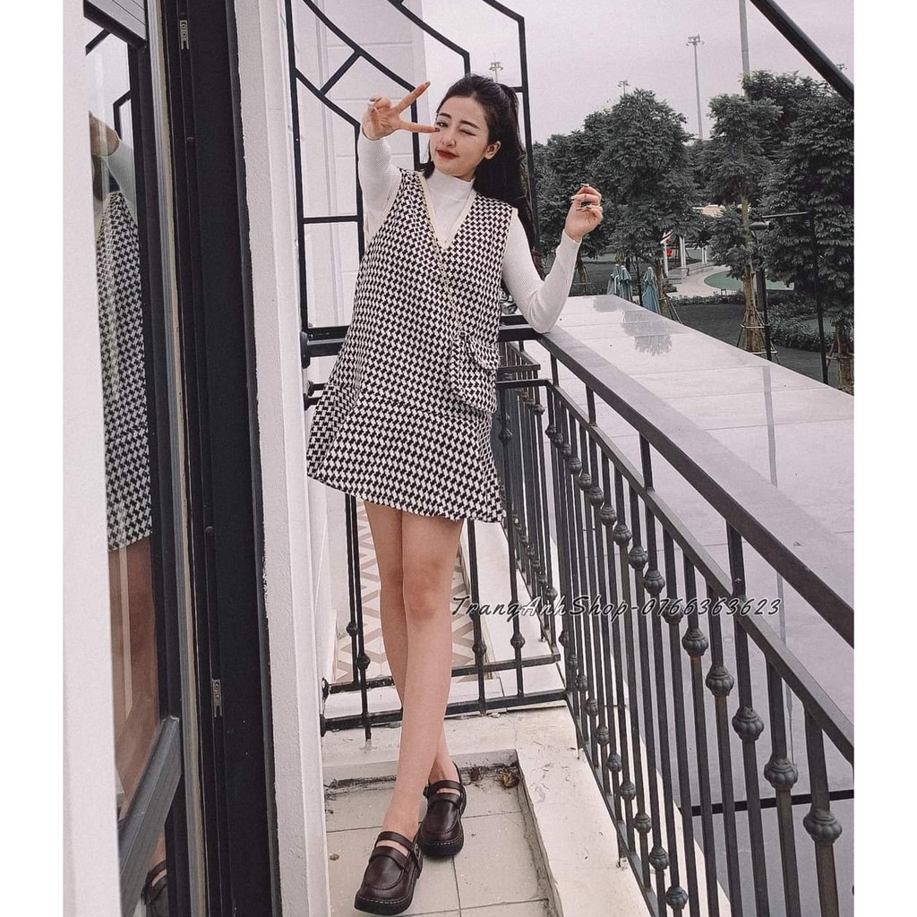 [CÓ SẴN] Giày oxford nữ LOLITA RETRO đơn giản 2 màu đen/nâu mũi tròn khâu viền chắc chắn bền đẹp mới quai cài đế bằng