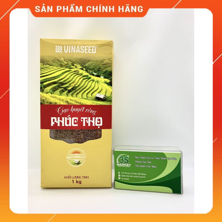Gạo Lứt Đỏ Huyết Rồng Phúc Thọ 1Kg