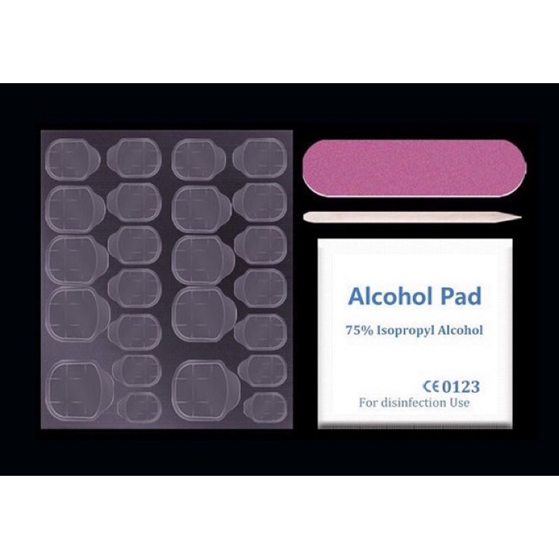 Bộ 24 Móng Tay Giả Đính Đá Làm Đẹp ( Tặng Kèm Set Dán Móng + Dũa )