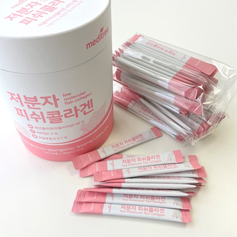 Dưỡng đẹp da căng bóng collagen cá phân tử thấp meditree Hàn quốc 90g