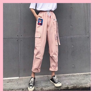 Quần kaki màu hồng