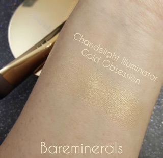 Set phấn highlighter kèm cọ BareMinerals Gold Obsession