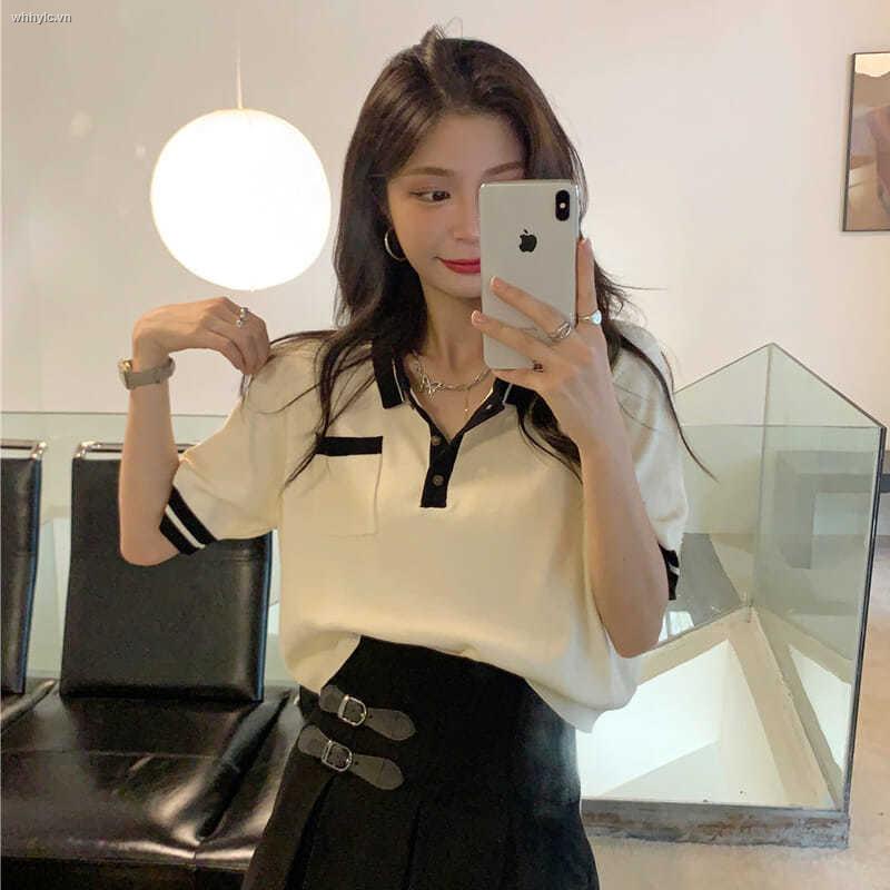Áo Thun Cổ Polo Tay Ngắn Phong Cách Hàn Quốc Thời Trang Mùa Hè Hàng Mới Dành Cho Bạn Nữ 2021 | BigBuy360 - bigbuy360.vn