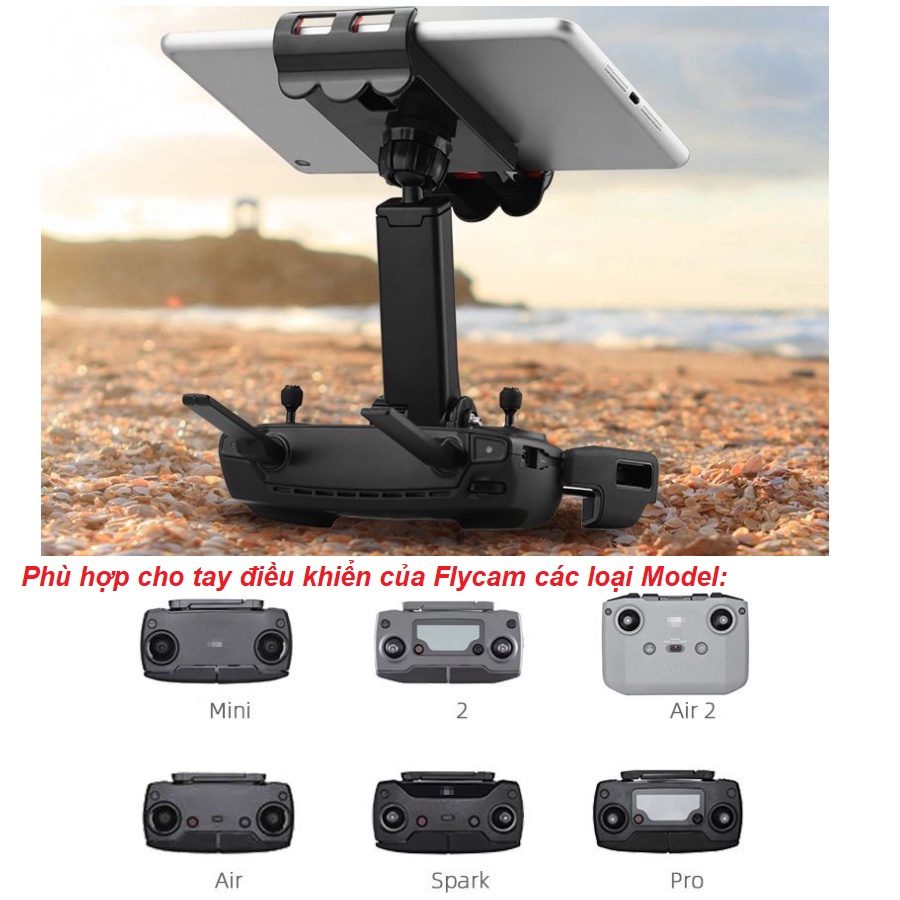 Bộ kẹp đỡ máy tính bảng dùng cho flycam DJI MINI 2, mini SE  AIR2 / AIR2S / PRO - Phụ kiện flycam