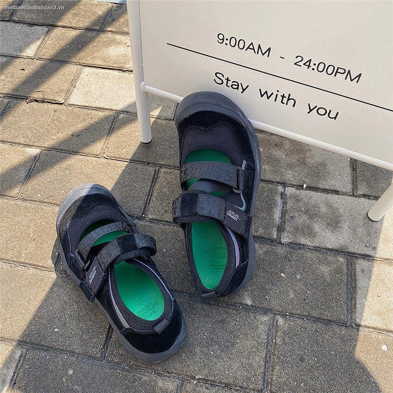 Giày thể thao dễ thương dành cho nữ 2021 khóa dán thoáng khí thời trang mùa hè