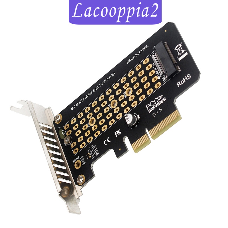 [LACOOPPIA2] PCI-E to M.2 Adapters PCI-e 3.0 Adapters Expansion Converter Adapter Card M Key +B Key Support M.2 M key NVMe SSD with PCIE Protocol